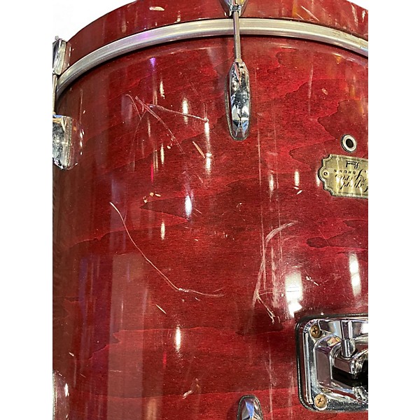 Used Pearl 5 Piece Export RED Drum Kit