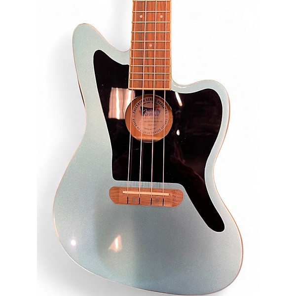 Used Fender Fullerton Jazzmaster Acoustic-Electric Tidepool Blue Ukulele