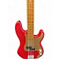 Used Squier 40th Anniversary Precision Bass Satin Dakota Red Electric Bass Guitar