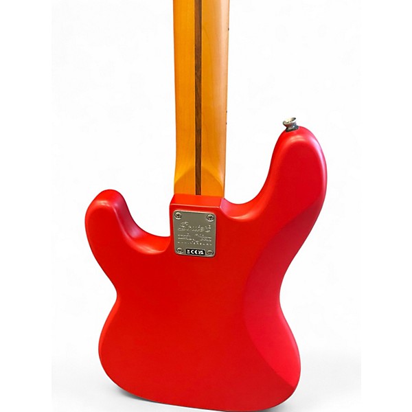 Used Squier 40th Anniversary Precision Bass Satin Dakota Red Electric Bass Guitar