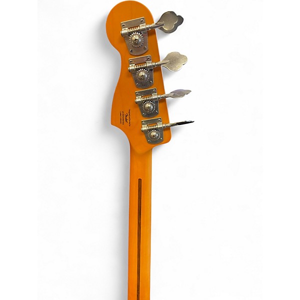 Used Squier 40th Anniversary Precision Bass Satin Dakota Red Electric Bass Guitar