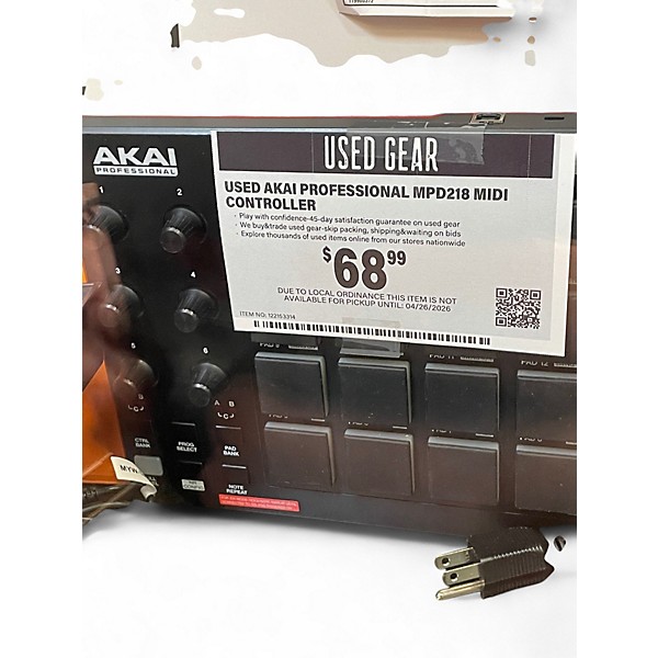 Used Akai Professional MPD218 MIDI Controller