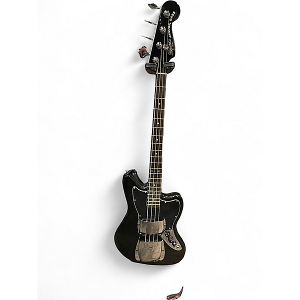 Used Squier Vintage Modified Jaguar Bass Special Black Electric Bass Guitar