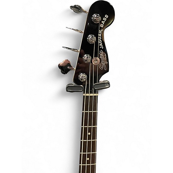 Used Squier Vintage Modified Jaguar Bass Special Black Electric Bass Guitar