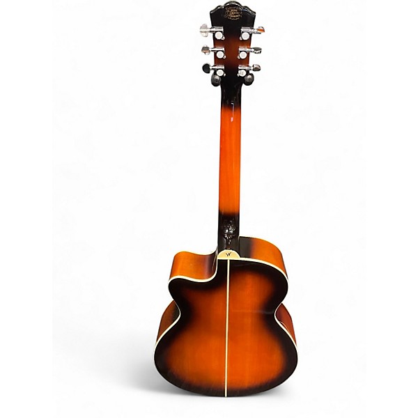 Used Washburn EA15ATB Vintage Sunburst Acoustic Electric Guitar
