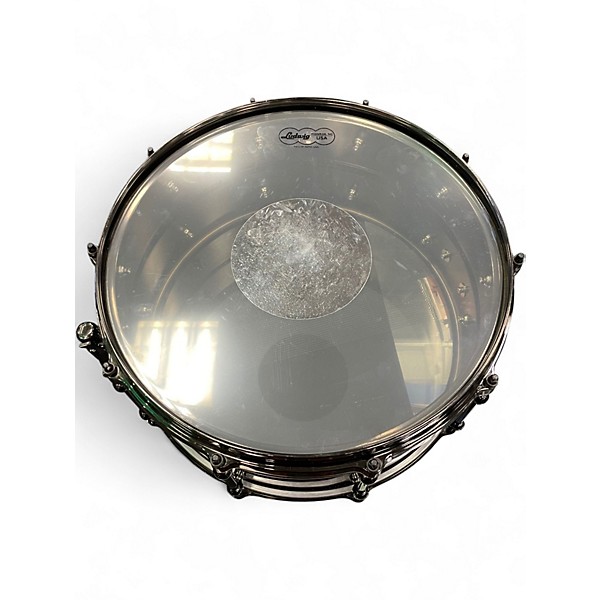 Used Ludwig 6.5X14 universal series black nickel Drum