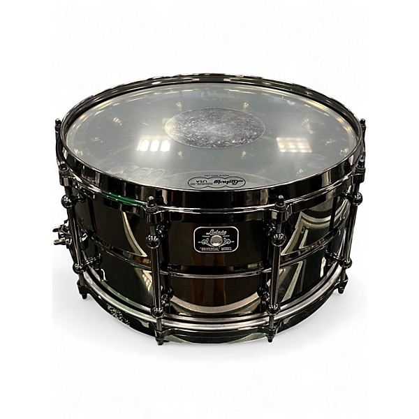 Used Ludwig 6.5X14 universal series black nickel Drum
