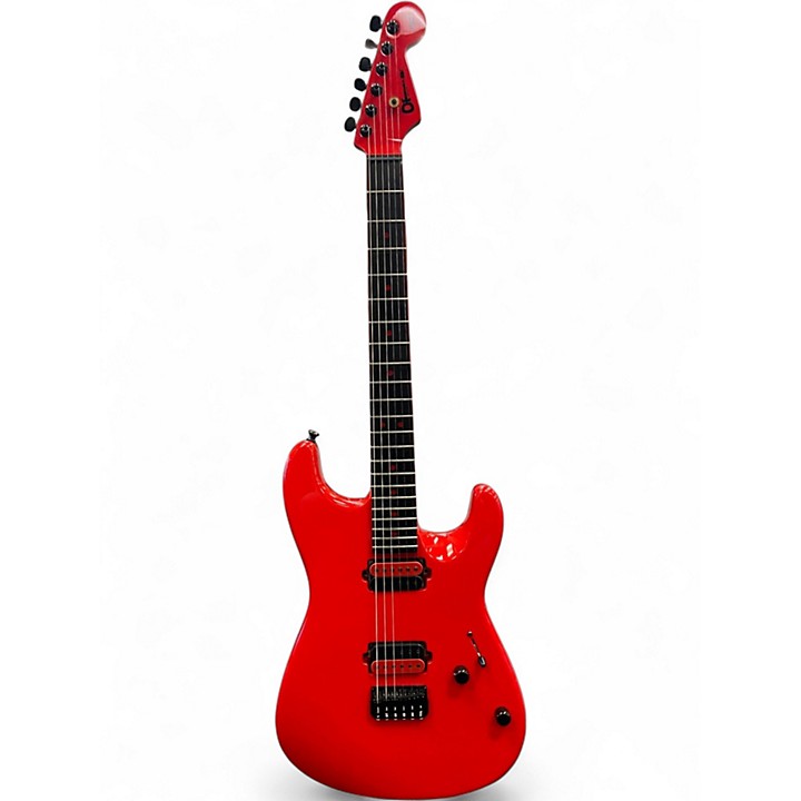 Used Charvel San Dimas Custom Hard Tail Red With Red Neck Binding