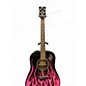 Used Dean BM JORAINE BLACK AND PINK Acoustic Guitar