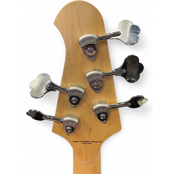 Used Lakland 55-02 Skyline Series 5 String Spalted Maple Electric Bass Guitar