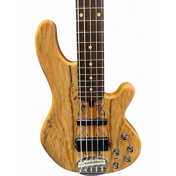 Used Lakland 55-02 Skyline Series 5 String Spalted Maple Electric Bass Guitar