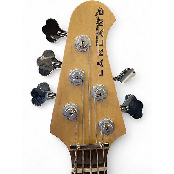 Used Lakland 55-02 Skyline Series 5 String Spalted Maple Electric Bass Guitar