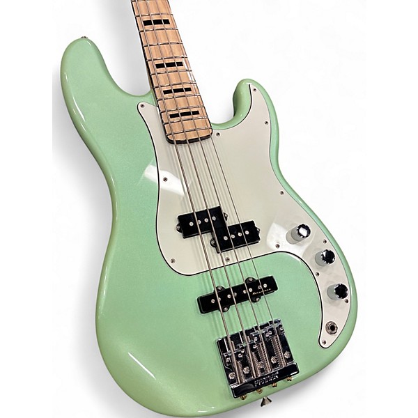 Used 2016 Fender GC FSR Deluxe Precision Bass Special Seafoam Green Metallic Electric Bass Guitar