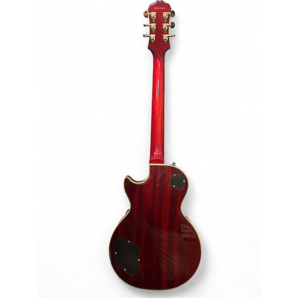 Used Epiphone Les Paul Custom Trans Orange Solid Body Electric Guitar