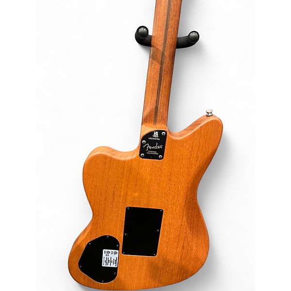 Used Fender American Acoustasonic Jazzmaster Natural Acoustic Electric Guitar