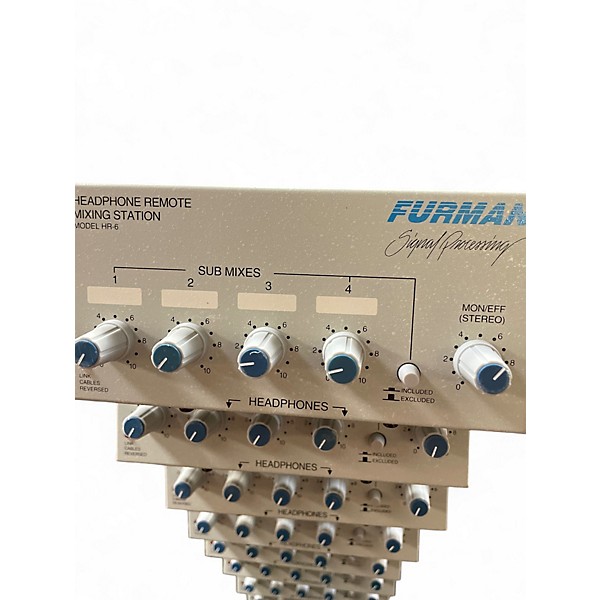 Used Furman Headphone Distribution HDS-6 / E 8 HR-6 MODULES Unpowered Mixer