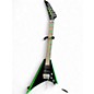 Used Jackson rrx24 black neon green Solid Body Electric Guitar thumbnail