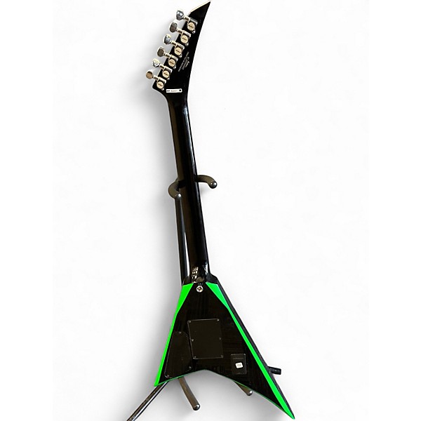 Used Jackson rrx24 black neon green Solid Body Electric Guitar