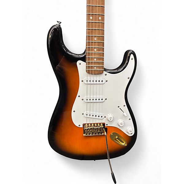 Used Squier Affinity Stratocaster 2 Tone Sunburst Solid Body Electric Guitar