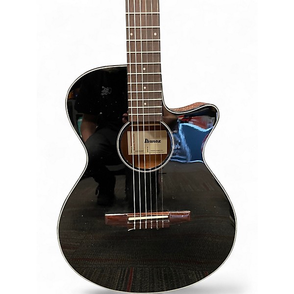 Used Ibanez AEG50N Black Classical Acoustic Guitar