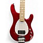 Used Sterling by Music Man SB4 Candy Apple Red Electric Bass Guitar