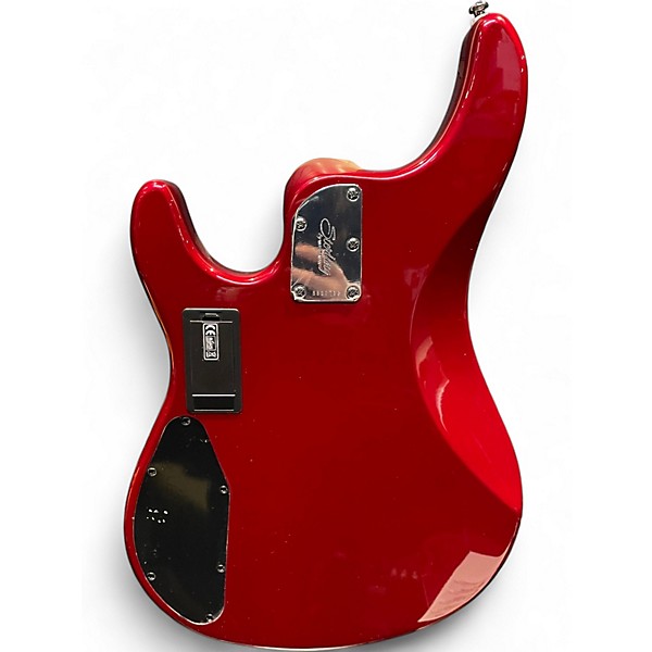 Used Sterling by Music Man SB4 Candy Apple Red Electric Bass Guitar
