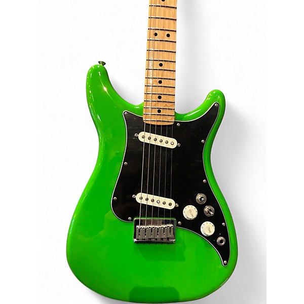 Used Fender Player Lead II Apple Green Solid Body Electric Guitar