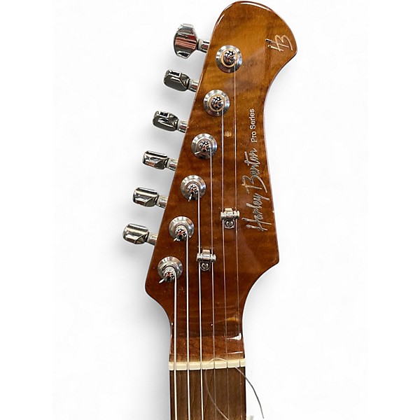 Used Harley Benton Pro Series H3 Tigerburst Solid Body Electric Guitar
