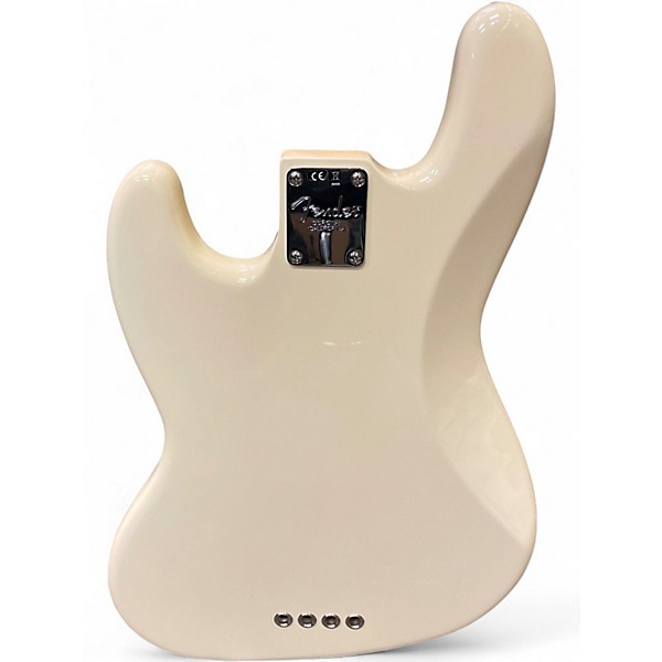 Used Fender American Professional Jazz Bass Olympic White Electric Bass Guitar