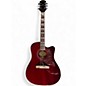 Used Epiphone Hummingbird Red Acoustic Guitar thumbnail
