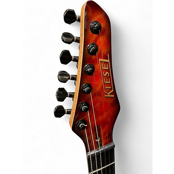 Used Kiesel Solo 6  Trans Amber Solid Body Electric Guitar