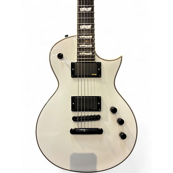 Used ESP LTD EC-1001T CTM Snow White Solid Body Electric Guitar