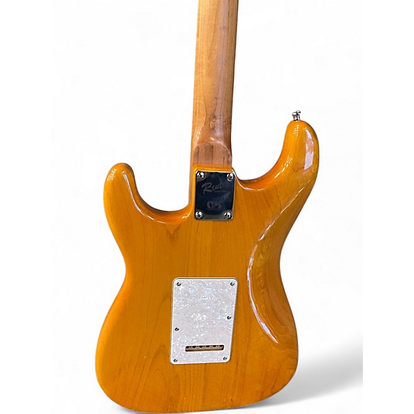Used Reuter Guitars Alder Strat Trans Amber Solid Body Electric Guitar