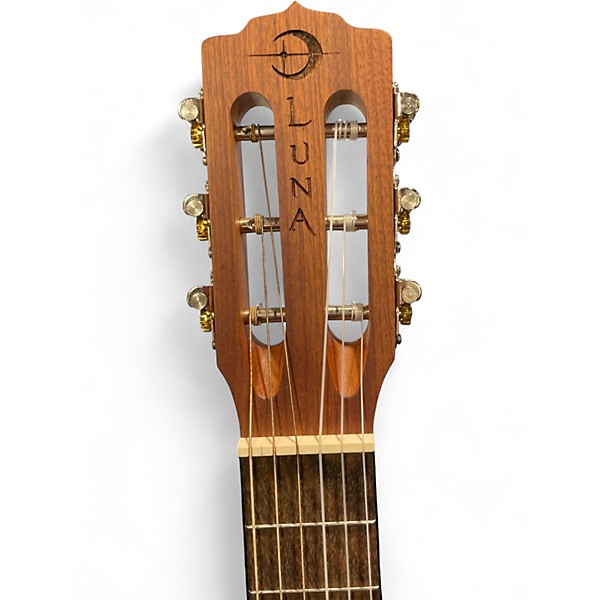Used Luna uke hen dra mah 6 Natural Ukulele