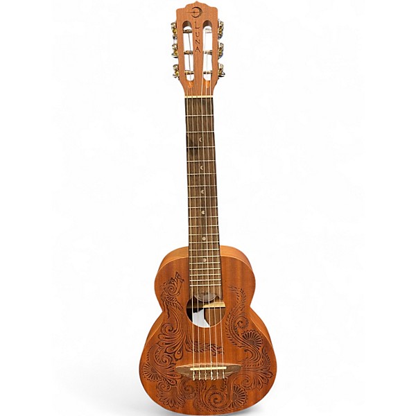 Used Luna uke hen dra mah 6 Natural Ukulele