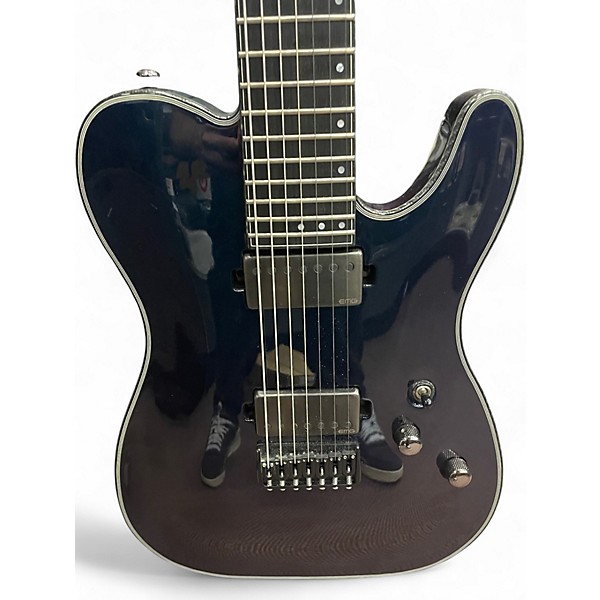 Used Schecter Guitar Research HELLRAISER HYBRID PT 7 VIOLET PURPLE Solid Body Electric Guitar