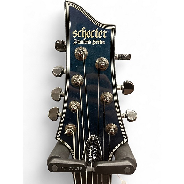 Used Schecter Guitar Research HELLRAISER HYBRID PT 7 VIOLET PURPLE Solid Body Electric Guitar