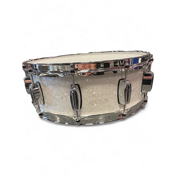 Used Rogers 5X14 DYNASONIC WHITE MARINE PEARL Drum