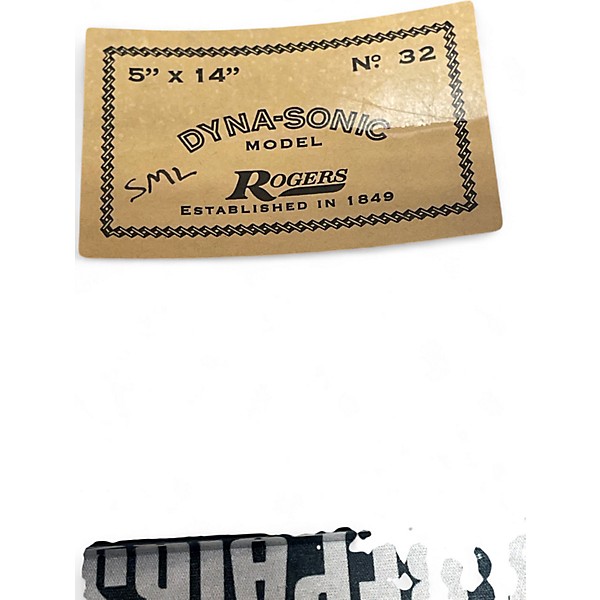 Used Rogers 5X14 DYNASONIC WHITE MARINE PEARL Drum