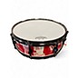 Used Brooklyn Tagz 4X14 SNARE DRUM RED & WHITE Drum