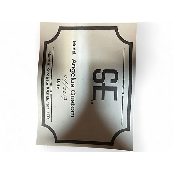 Used PRS Angelus Custom SE Natural Acoustic Guitar