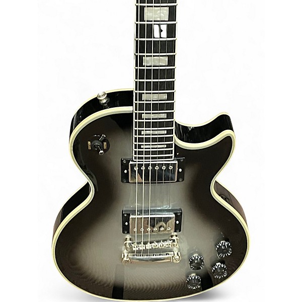 Used Epiphone Les Paul Custom Silverburst Solid Body Electric Guitar