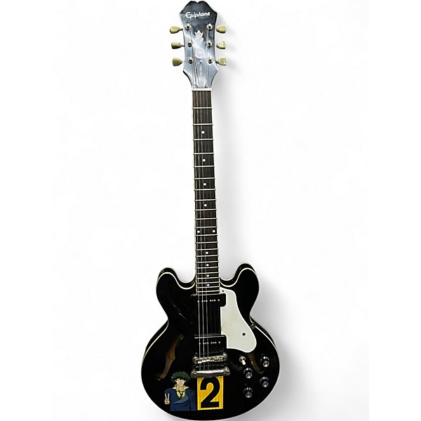 Used Epiphone ES339 Pro Black and White Hollow Body Electric Guitar