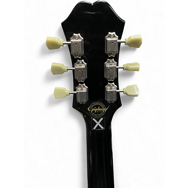 Used Epiphone ES339 Pro Black and White Hollow Body Electric Guitar