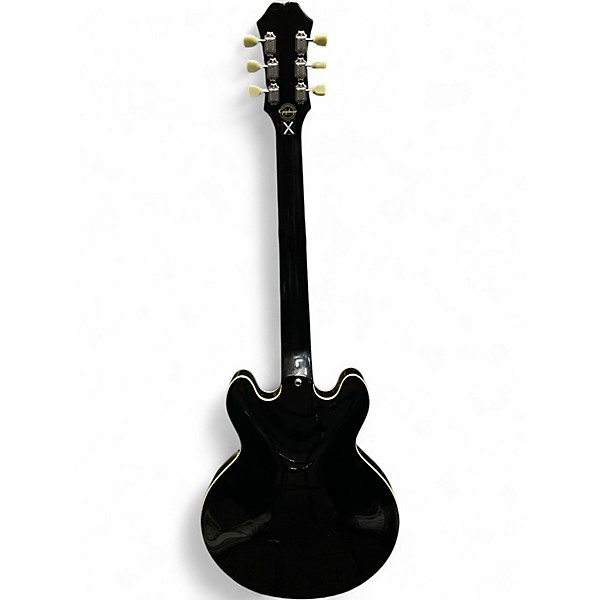 Used Epiphone ES339 Pro Black and White Hollow Body Electric Guitar