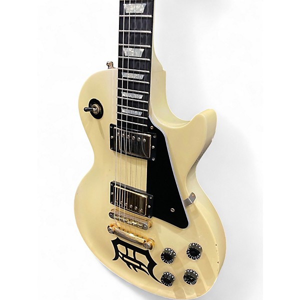 Used Gibson 2002 Les Paul Studio Alpine White Solid Body Electric Guitar