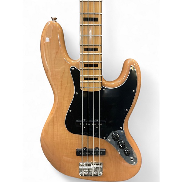 Used Squier Classic Vibe 70s Jazz Bass Natural Electric Bass Guitar