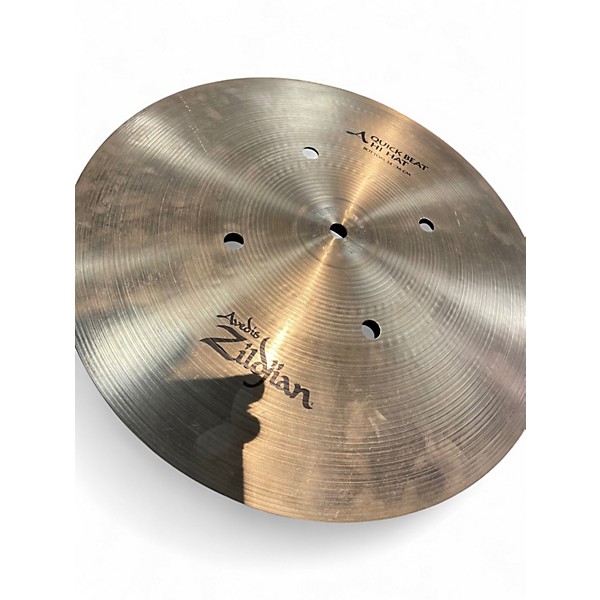 Used Zildjian 14in Quick Beat Hi Hat Pair Cymbal