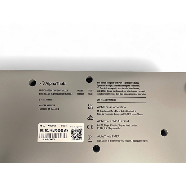 Used AlphaTheta SLAB MIDI Controller