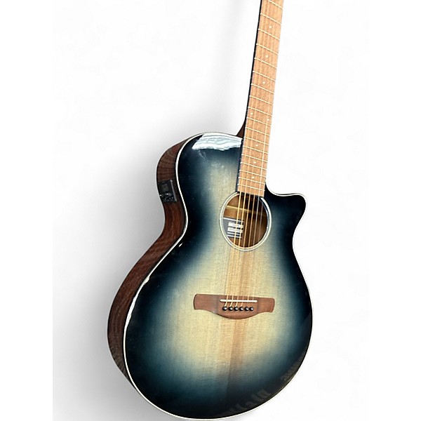 Used 2022 Ibanez AEG50 Blue Acoustic Electric Guitar
